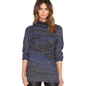 Three Dots Zipper Funnel Neck Sweater
